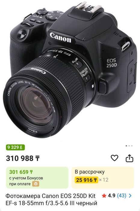 Проф.камера canon