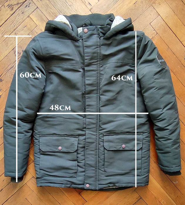 Детско Зимно Яке Канадка С Качулка За Момче 11-13г. Размер 158
