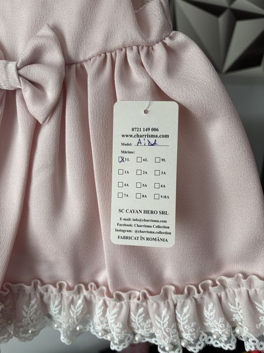 Rochita botez noua cu eticheta, Charrisma, 3 luni