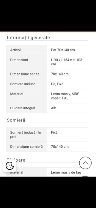 Vand patut mobexpert pentru  bebe, cu somiera si saltea