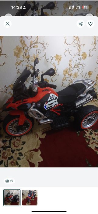 Мотоцикл деткий, с пультом и автомат управлением.