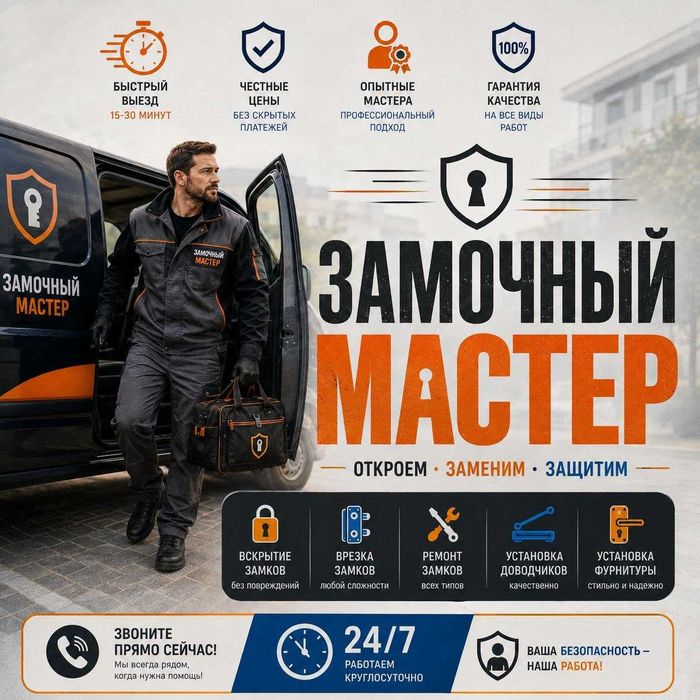 Замена замков/установка новых механизмов, ремонт|Вскрытие,сейф,авто