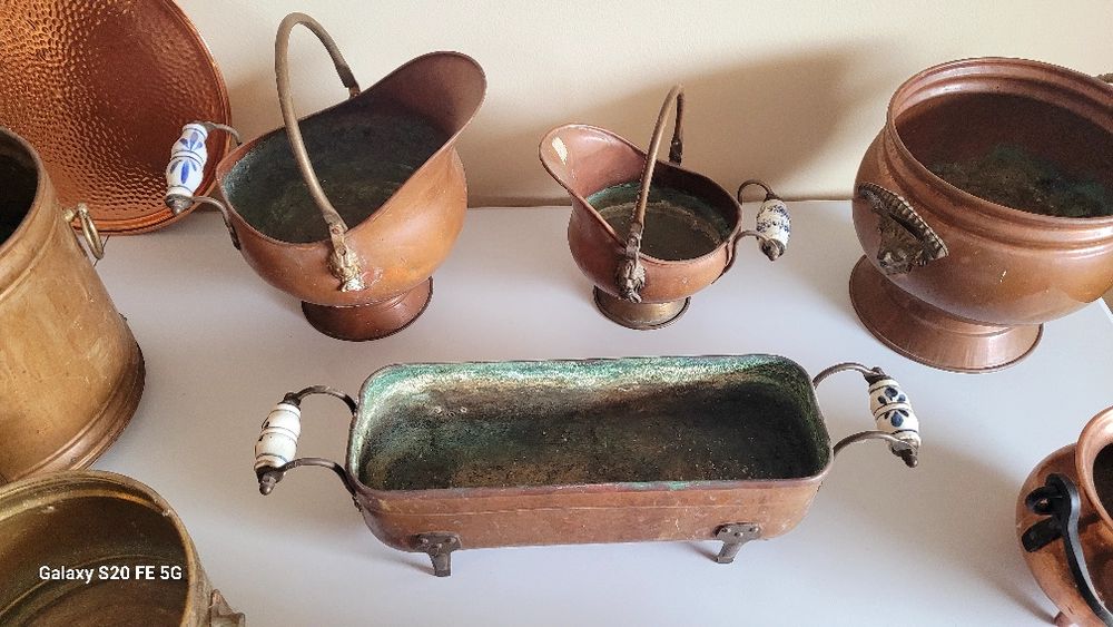 Декоративни винтидж медни съдове ,кани