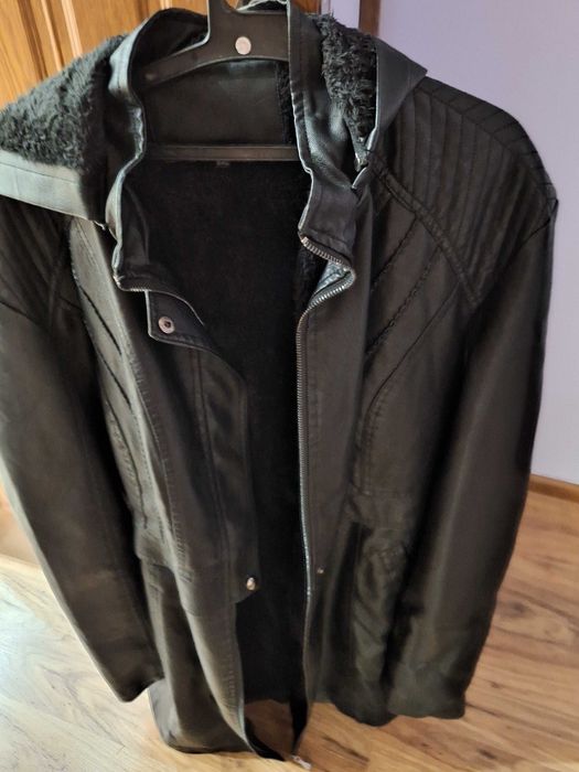 Кожено яке с подплата голям  размер