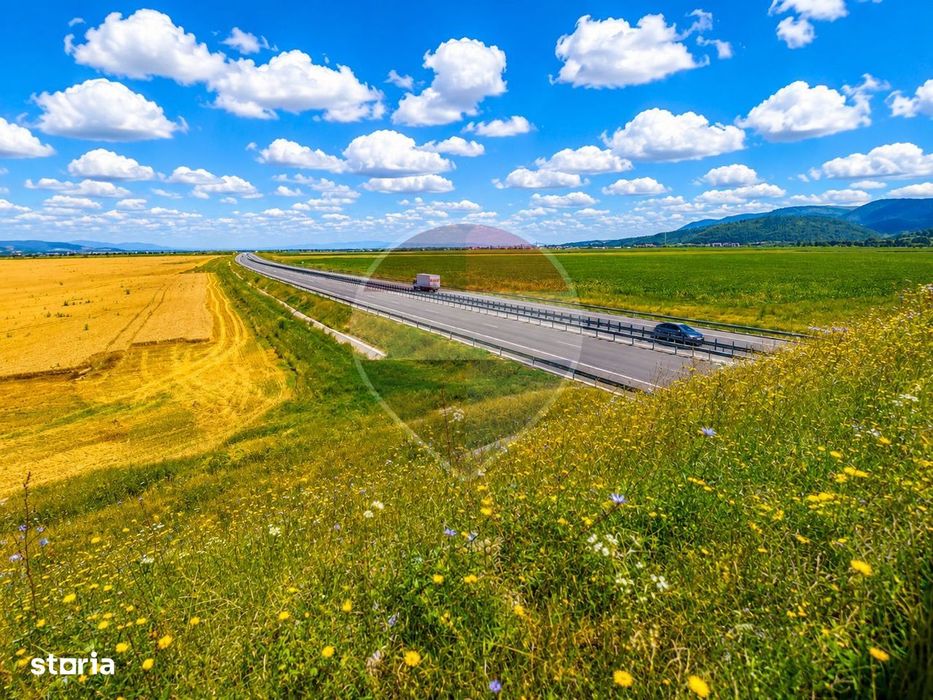 Teren extravilan 17,000mp Rasnov langa Autostrada A3, zona industriala
