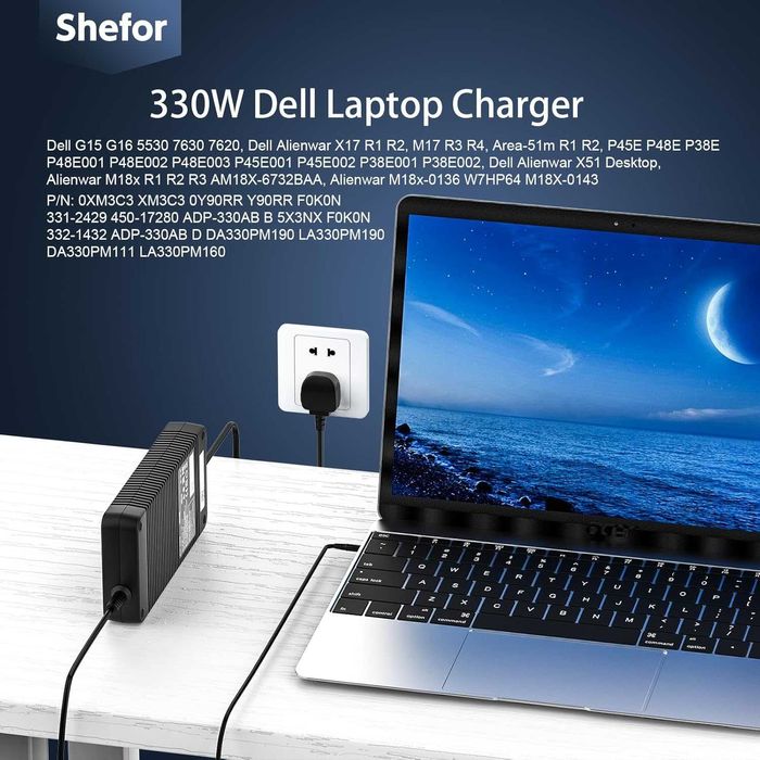 330W зарядно за лаптоп, за Dell DA330PM190, LA330PM160, 7.4 * 5.0mm