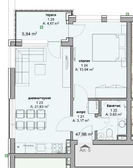 Продава се Двустаен апартамент в Несебър - 53 кв.м за 1271 €/кв.м - Снимка #2