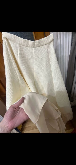 Двойка из твида бежевый