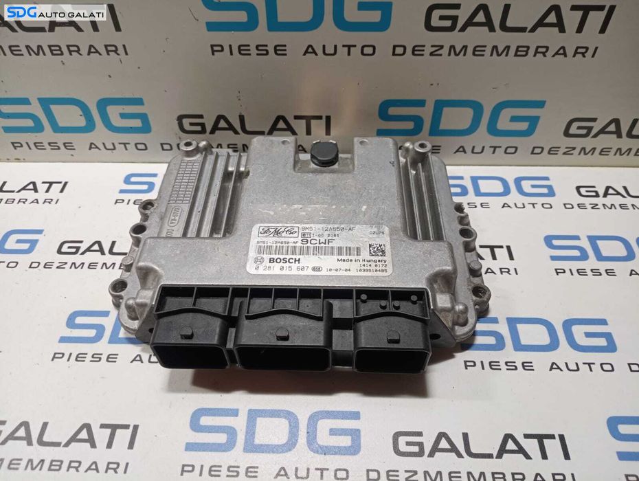 ECU Calculator Motor Ford Focus 2 1.6 TDCI 2004 - 2010 Cod 9M51-12A650-AF 0281015607 [M4392]