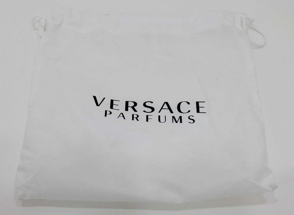%ПРОМО% VERSACE – Дамска кожена черна вечерна чанта нова с етикети