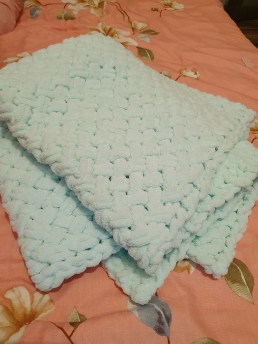 Păturică Alize Puffy Mentă handmade