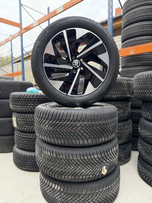 Jante 19 Anvelope Roti Originale Skoda KODIAQ  Anvelope 235/50 R19 100T Allsezon Continental Nou 0km