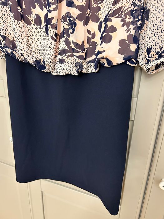 Rochie office bleumarin