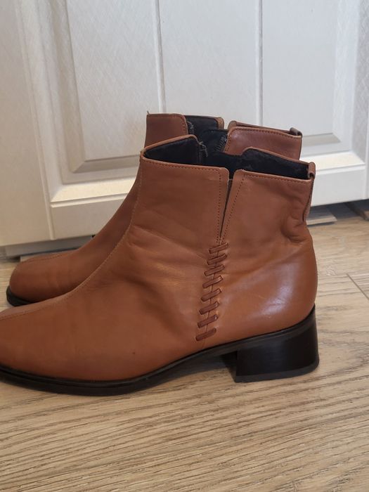 Полусапожки кожаные