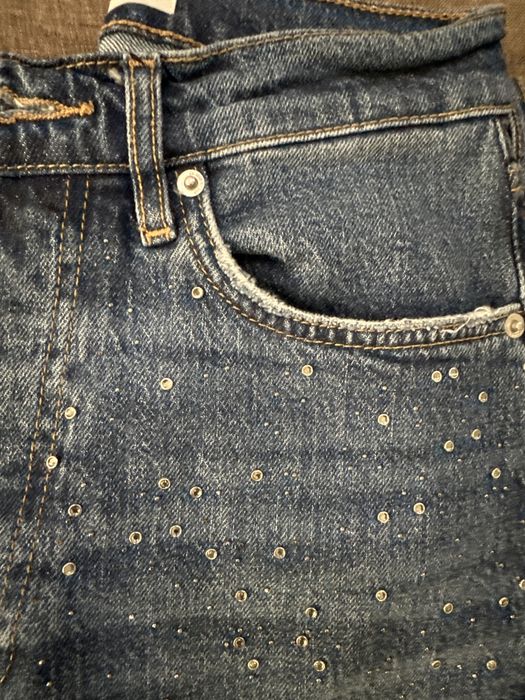 Дънки с камъни Зара