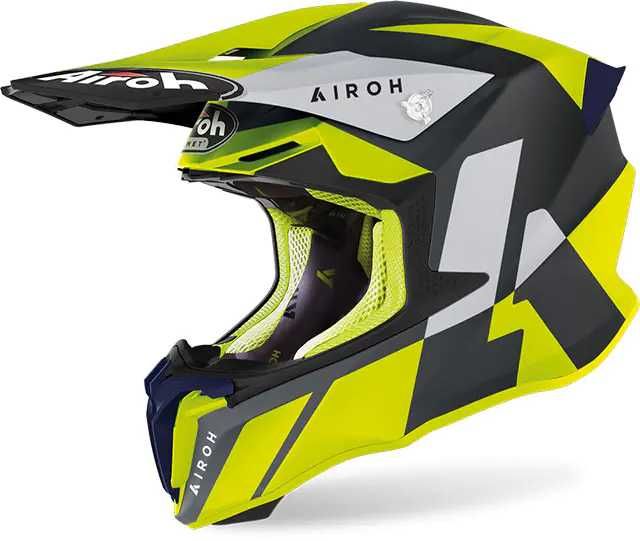 ОНЛАЙН ЦЕНА Airoh Каска Twist 2.0 Lift Yellow Blue Matt S M L XL XXL