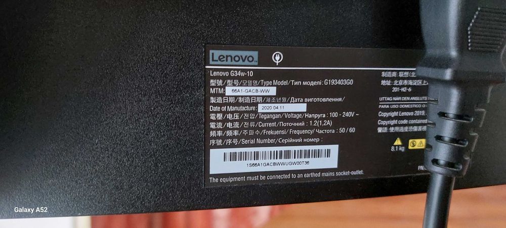 Монит Lenovo G34w-10