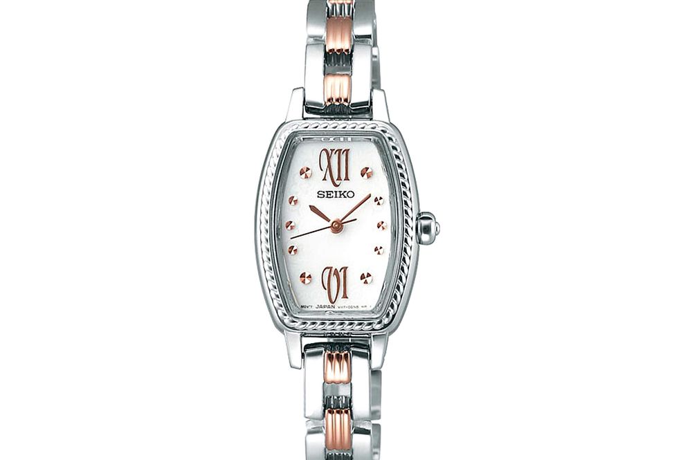 Ceas SEIKO V117, alimentare solara si cu baterie, inoxidabil, Made in Japan, NOU