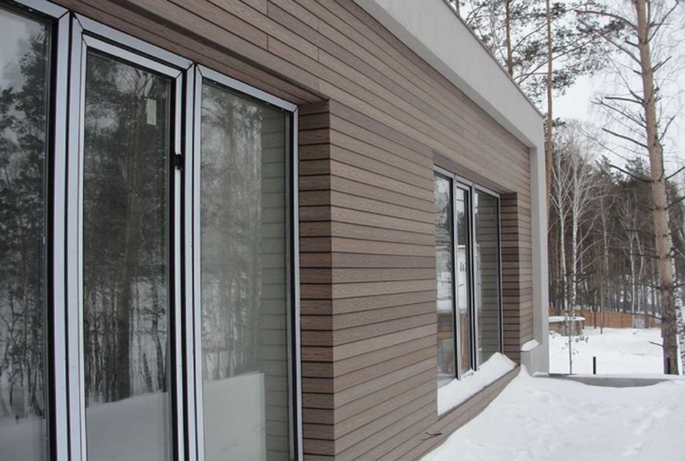 Фасадная доска из ДПК