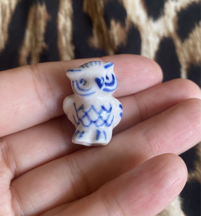 Миниатюрная фарфоровая сова