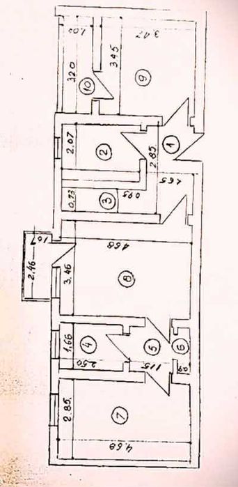 Apartament 3 camere si 2 balcoane, etaj2