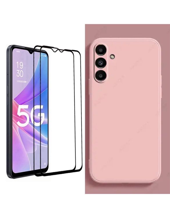 Samsung A21s/A22/A23/A25/A24/A06 Husa Silicon Catifea + Folie Sticla