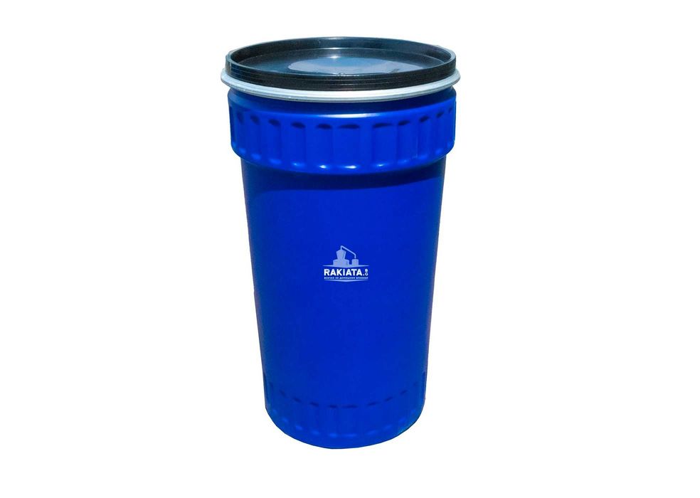 Бидон тип каца 120л с форма на обърнат конус, метален обръч SH8138