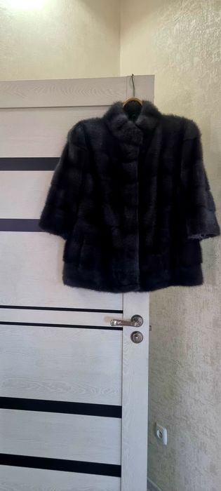 Шуба норковая цвет графит
