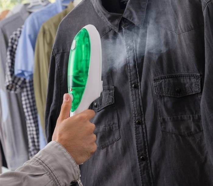 Fier de calcat pe verticala. Albastru. Nou!