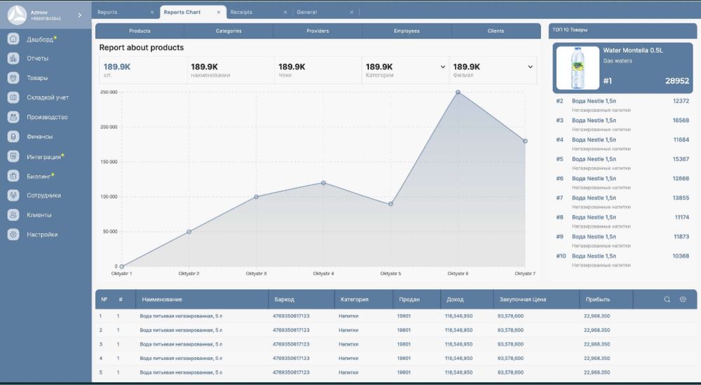 Магазин маркет учун хисоблаш дастури ПОС автоматизация