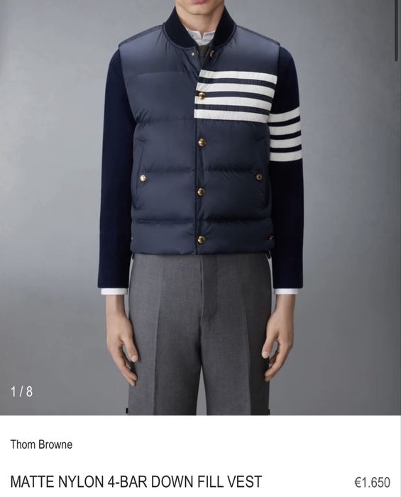 Vesta eleganta Thom Browne