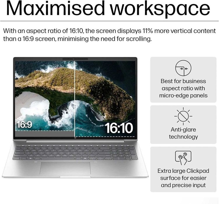 HP ProBook 4 G1i  Business 16" FHD+ Core Ultra 7 255U, 16GB, 512GB