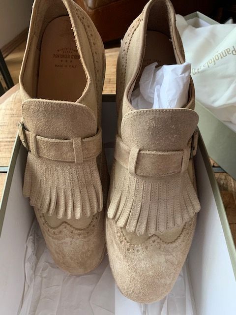 Mocasini Pantofola d'oro, din piele intoarsa, marimea 44