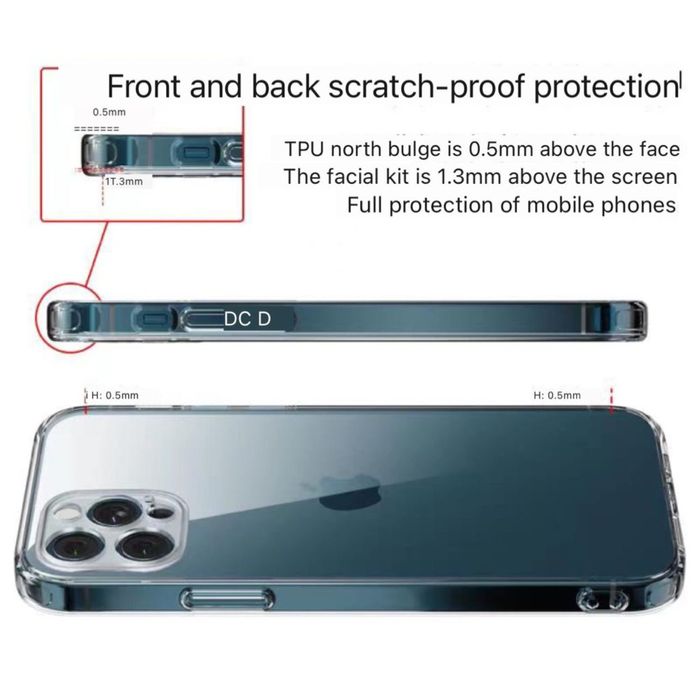 Husa iPhone 15,14,13,12,11,X,Xs Max /Pro/ Mini Perfect Clear