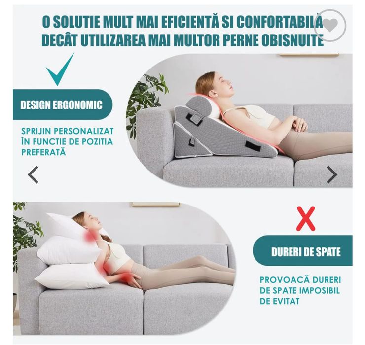 Set 3 Perne Ortopedice Reglabile 10 în 1 Linomag®,