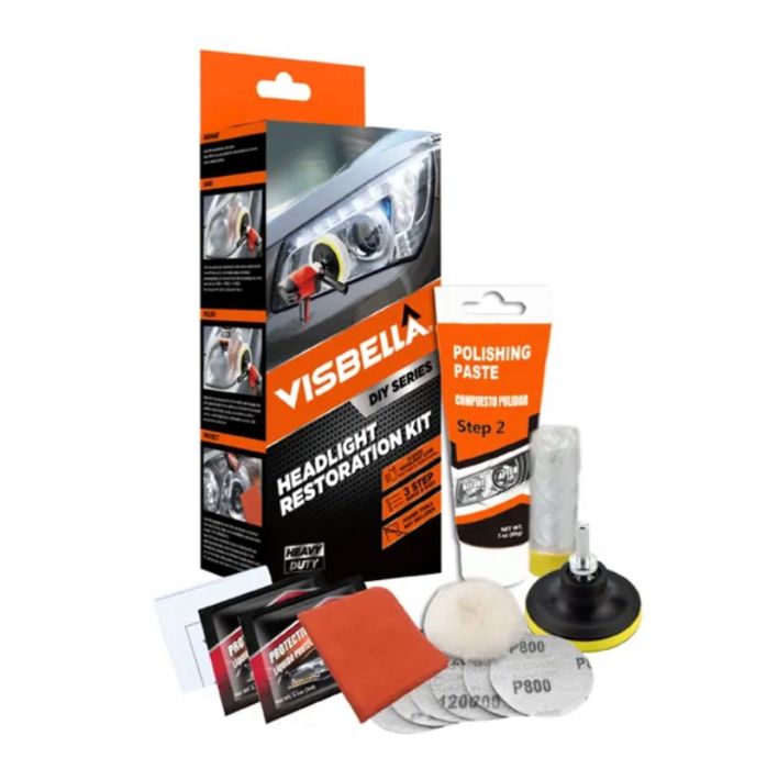 Kit restauare reparare faruri auto moto  (polish)