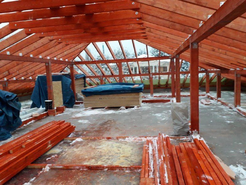 Монтаж черепицы, водостоков, сайдинга