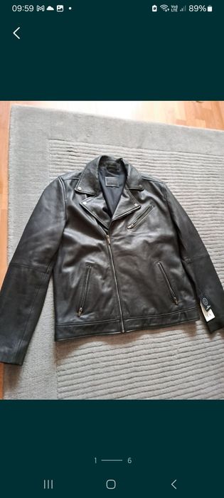 Geaca de piele biker H&M,XL