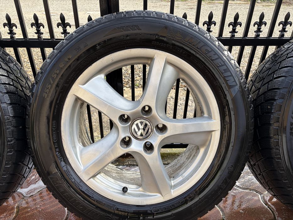 Jante/Cauciuri iarna Michelin Touareg Audi Porsche 5x130 R18 255/55/18