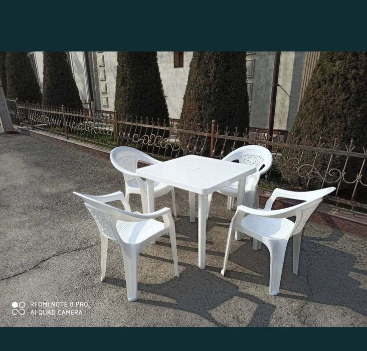 Cafe va oshxona (dachniy)uchun stol stullar.  OT