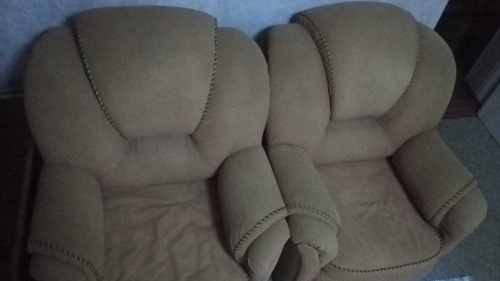 Диван с креслами раскладной с ящиком для белья