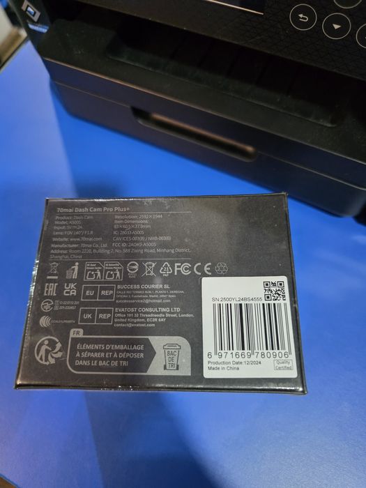 Cameră Auto Dash Cam 70mai Pro Plus+ A500S, 2.7K Ultra HD, GPS