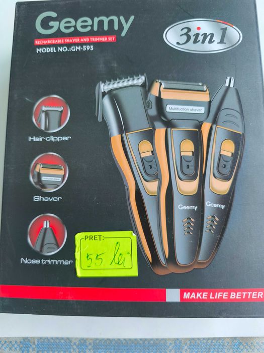 Masina de tuns /ras/trimmer 3in1 cu acumulator Geemy