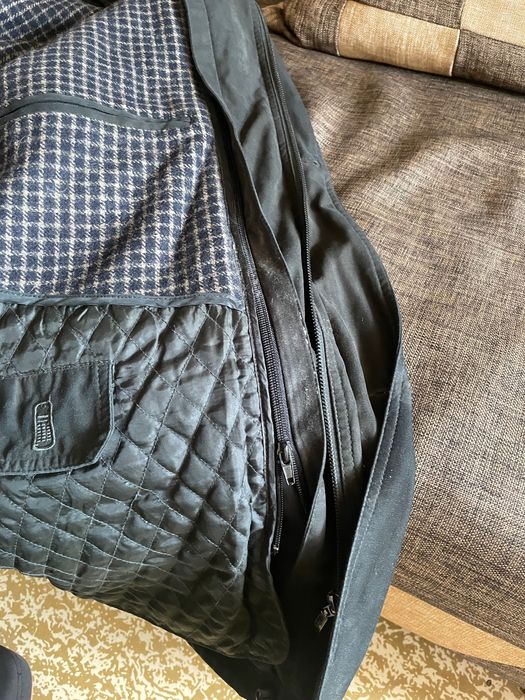 Куртка кожаная черная XXL