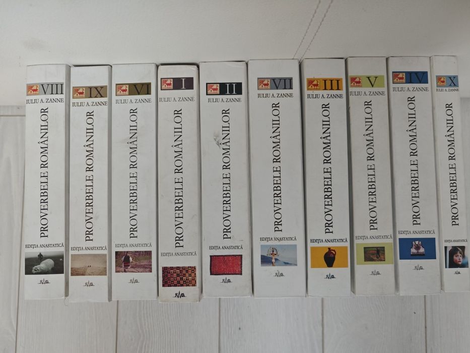 Set Proverbele romanilor, Zanne, Complet, 10 vol, Ediție Anastatică