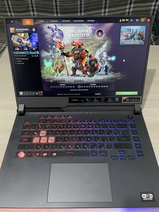 Продам игровой ноутбук Asus RoG Strixg513