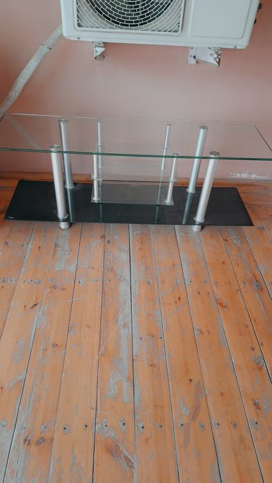 Стол стеклянный трех этажный