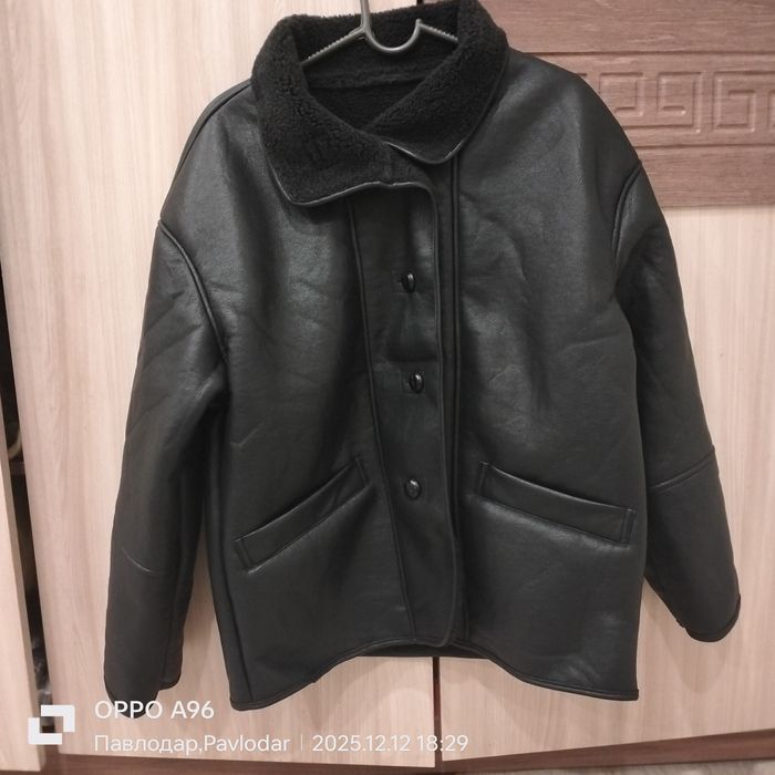 Кожаная дубленка