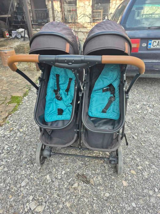 Бебешка количка за близнаци Chipolino - Дуо Смарт, екзотик