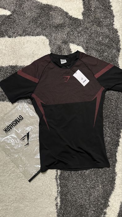 Tricou Gymshark Onyx V5 Rosu Nou